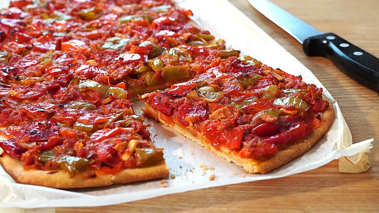 ¡No hace falta pizza! Coca VALENCIANA de tomate y atún con masa CRUJIENTE @Dr. Oetker Repostería