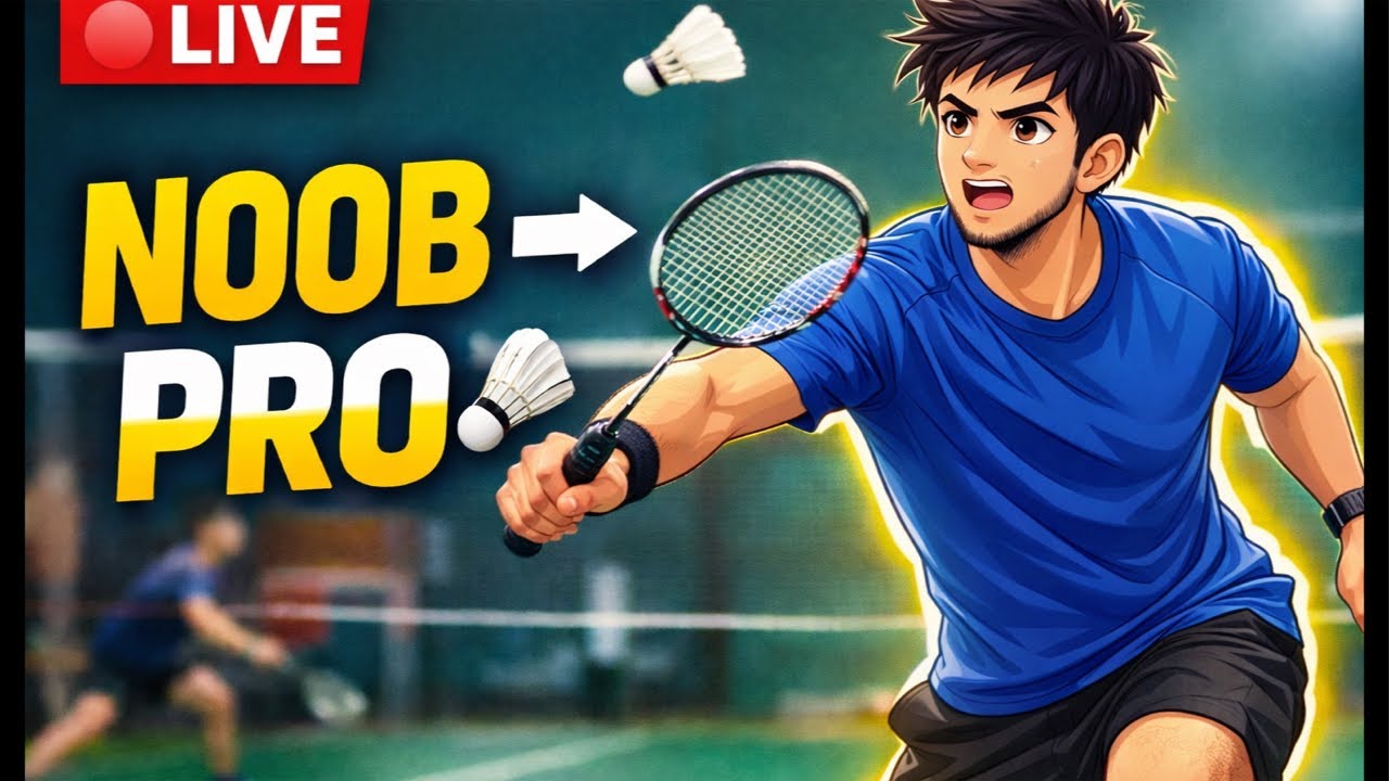 🔴LIVE Badminton Practice 🏸 | Improving My Game in Real Time | Noob to Pro Day: 23/100