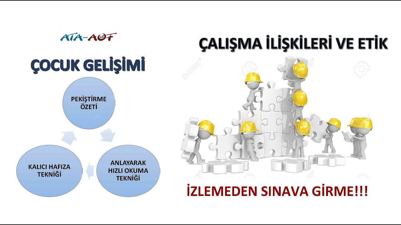 Çalışma ilişkileri ve etik 8 - 14 Ünite Pekiştirme Özeti