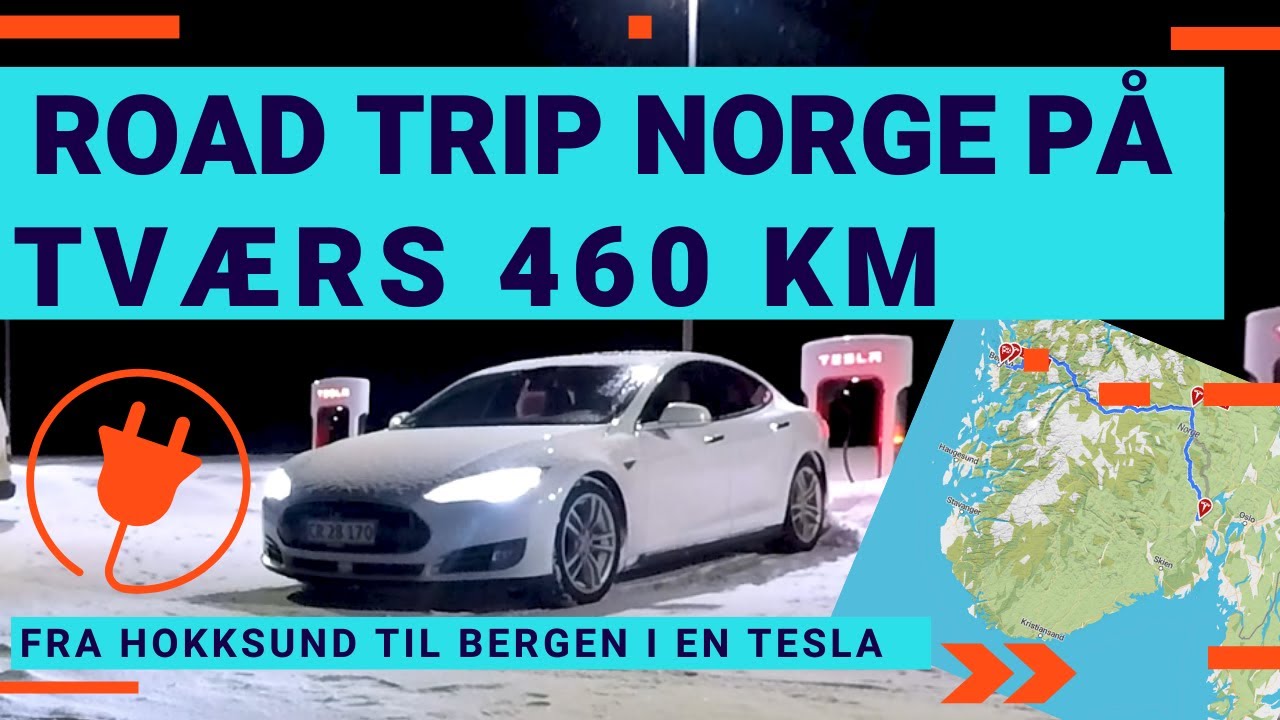 Road Trip i en Elbil på tværs af Norge (Hokksund - Bergen) - 2022