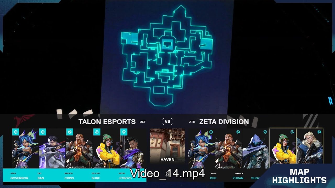 ZETA Division vs Talon Esports Haven Map 3 Highlights | VCT Valorant Pacific Stage 2
