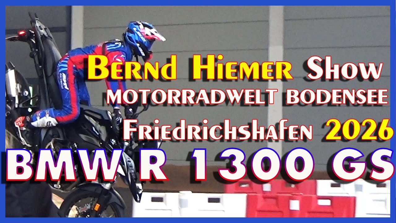 2026 Motorradwelt Bodensee, Bernd Hiemer, BMW R 1300 GS, SuperMoto Style, Friedrichshafen