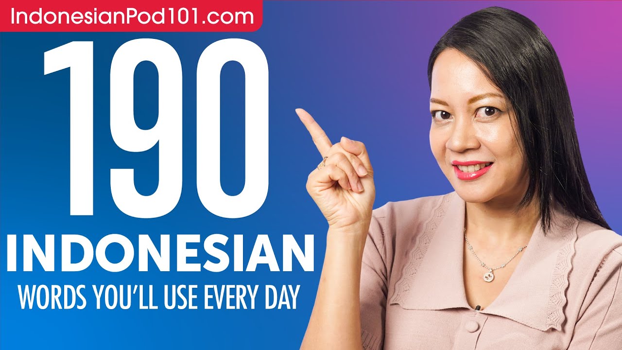 190 Indonesian Words You'll Use Every Day - Basic Vocabulary #59