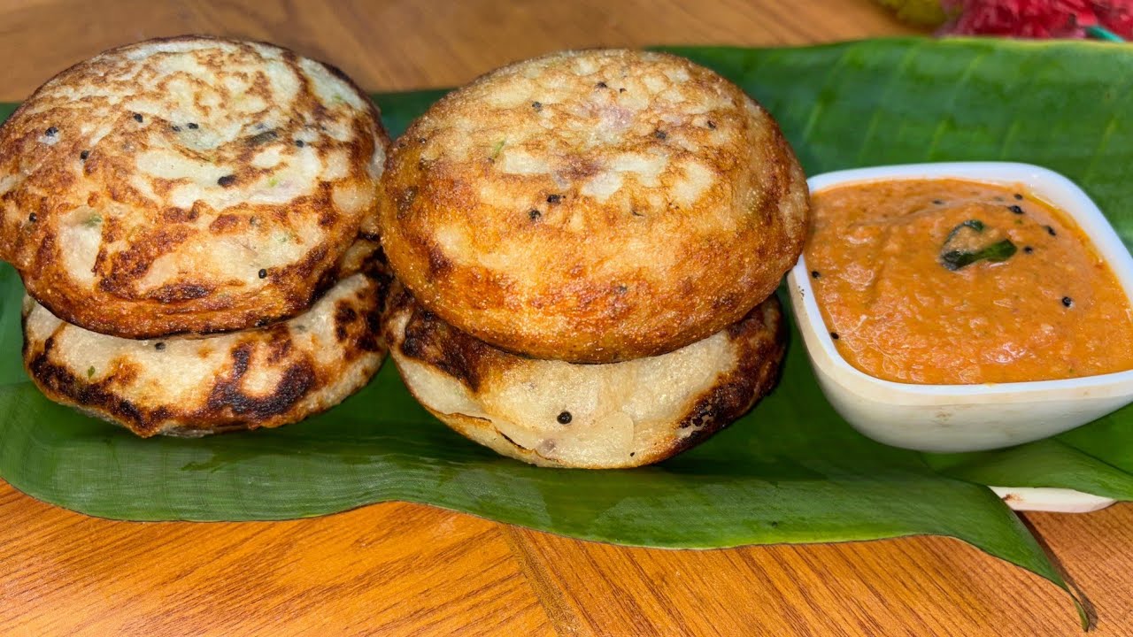 ईस रेस्पी से आपको प्यार हो जाएगा ❤️।Instant Bun Dosa Recipe|Onion Tomato Chutney Recipe|Bun Dosa|
