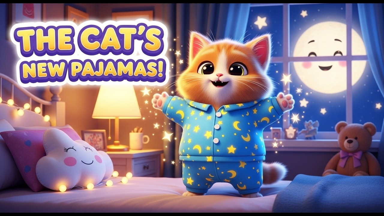The Cat’s New Pyjamas 🐱💤✨ Cozy Sleepy Story for Kids