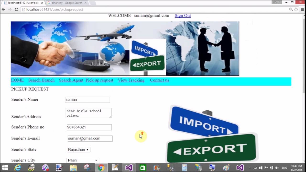 Import and Export Project in ASP.NET C#