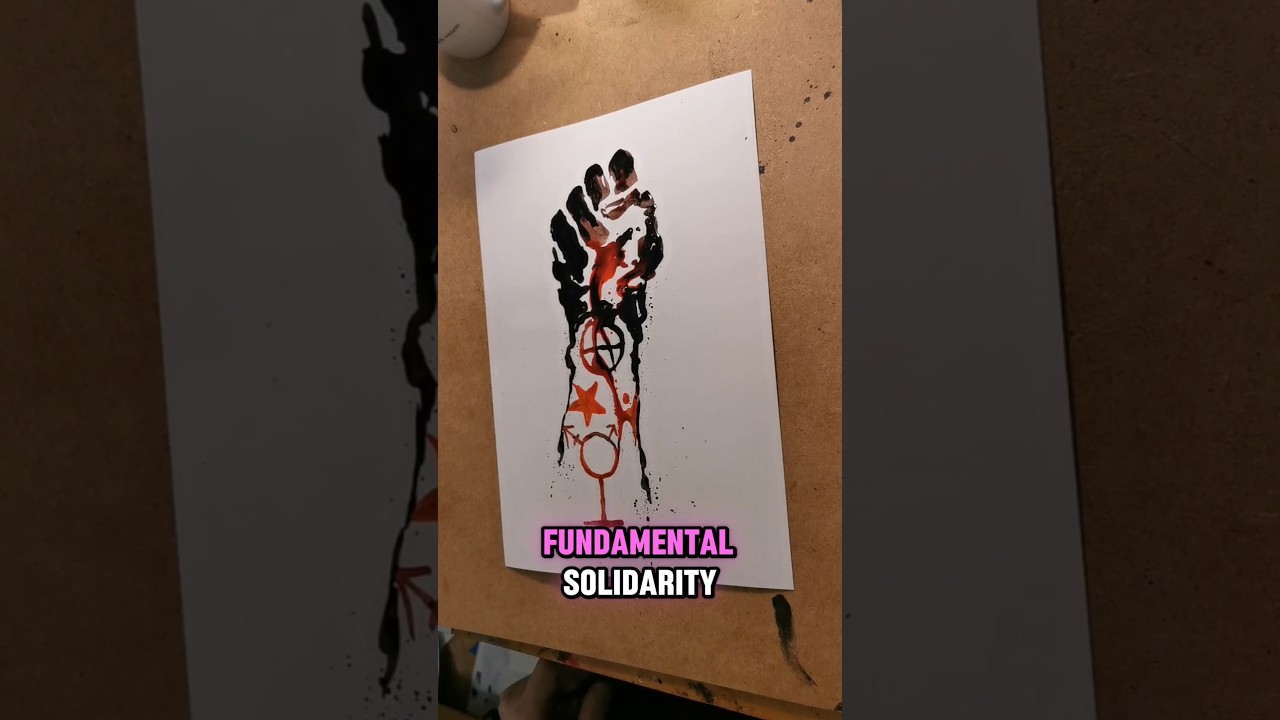 Solidarity with humanity. #darkart #anarchism #freeart