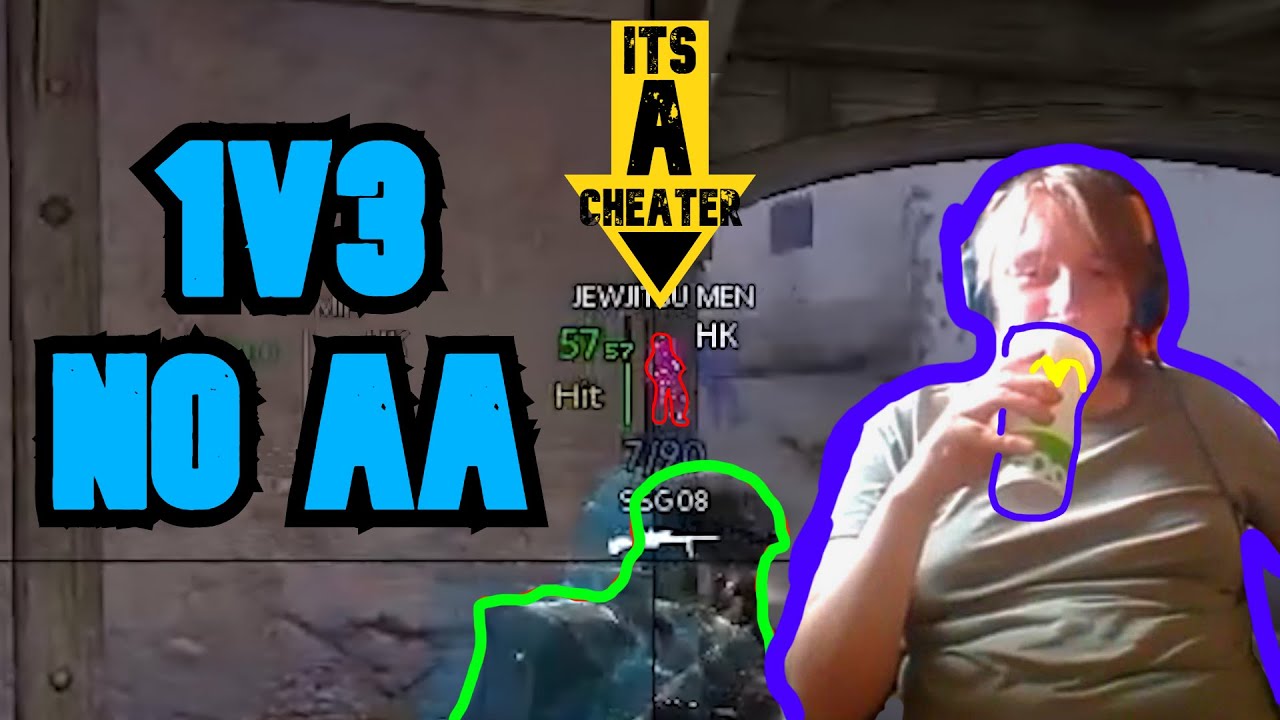 1v3 Most Intense MM HvH (No AA) w/ 'Enemy uninstalls' Game-Exploit (serious!)