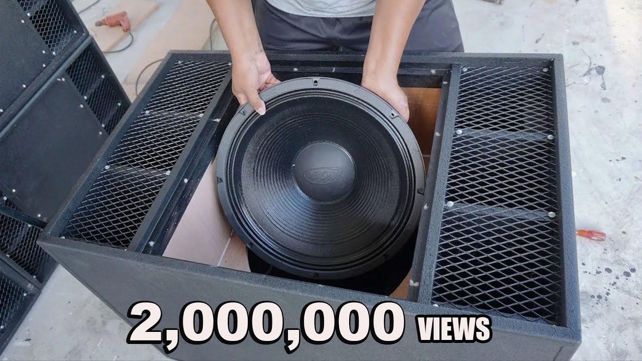 DIY handmade super subwoofer 18'' - Super nice speaker cabinet design