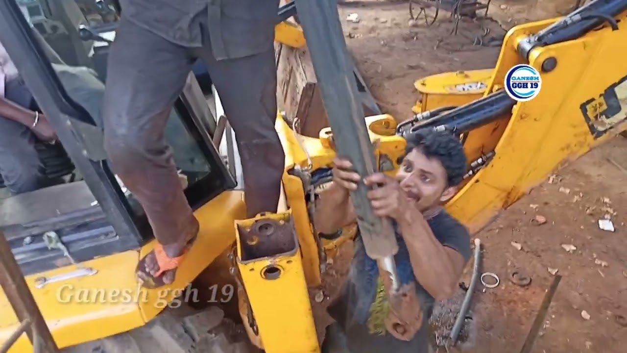 JCB 3Dx stabilizer padas chenge  work