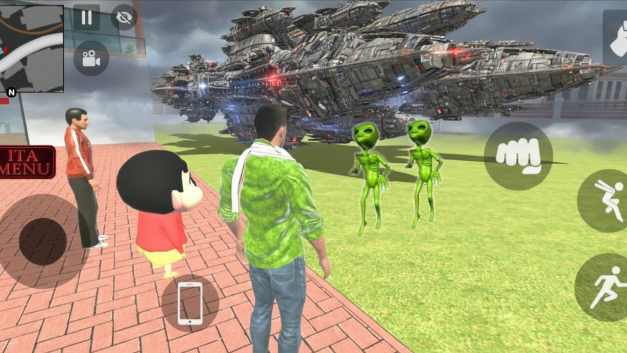 😱 Franklin vs Aliens: City Mein Tabahi! 🛸💥 Isse Kaise Rokein? | Indian Theft Auto Simulator 🎯