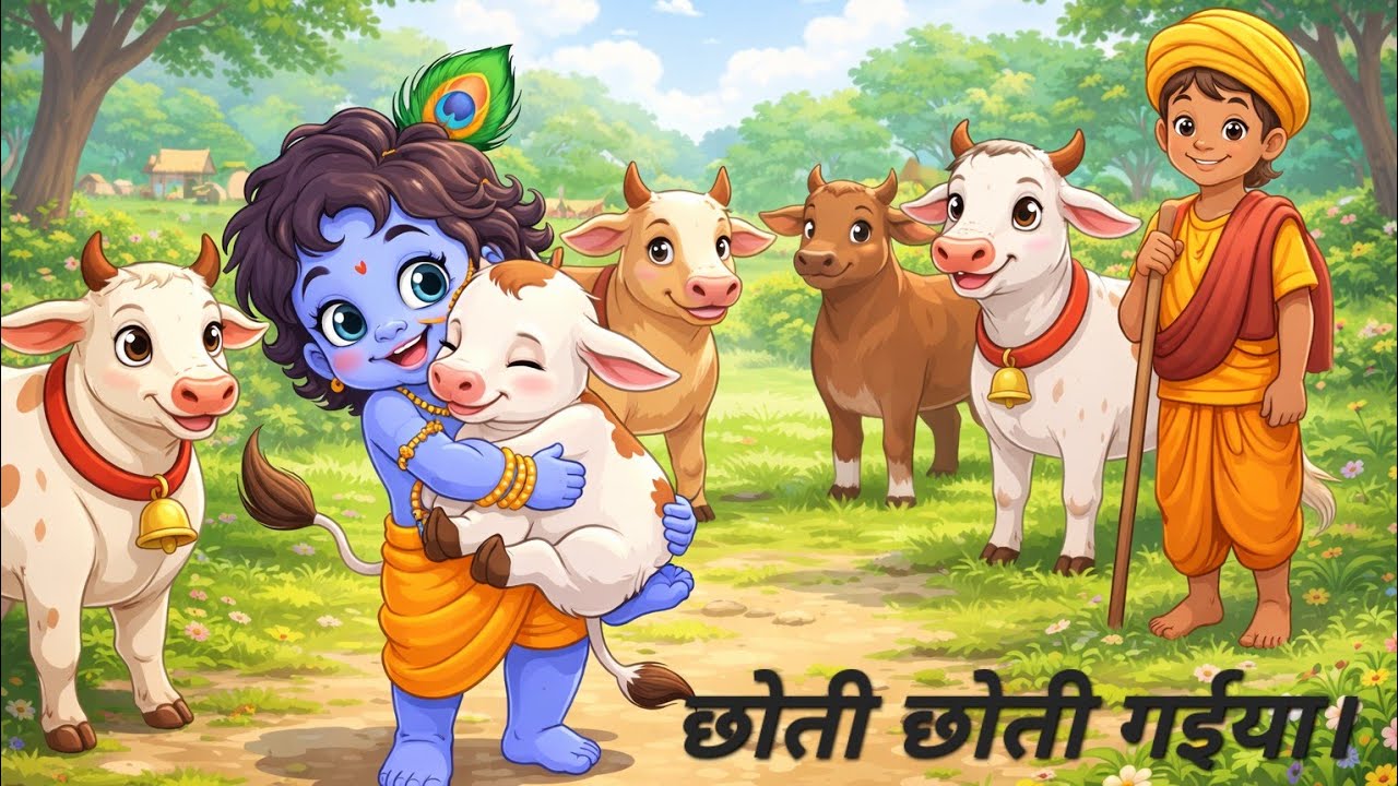 Chhoti chhoti gaiya chhote chhote gwal.