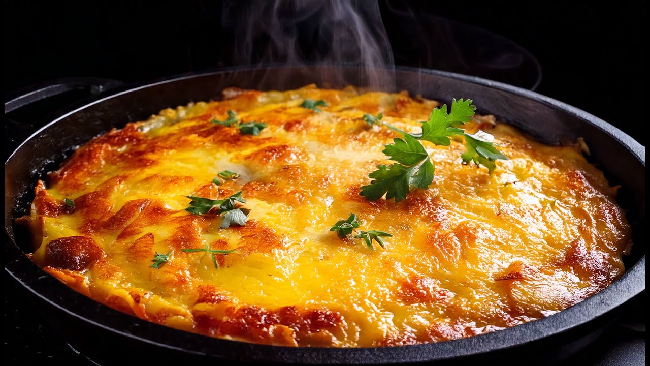 Mischen Sie 4 Eier mit Kartoffeln! Festlicher Kartoffelkuchen in 15 Minuten!