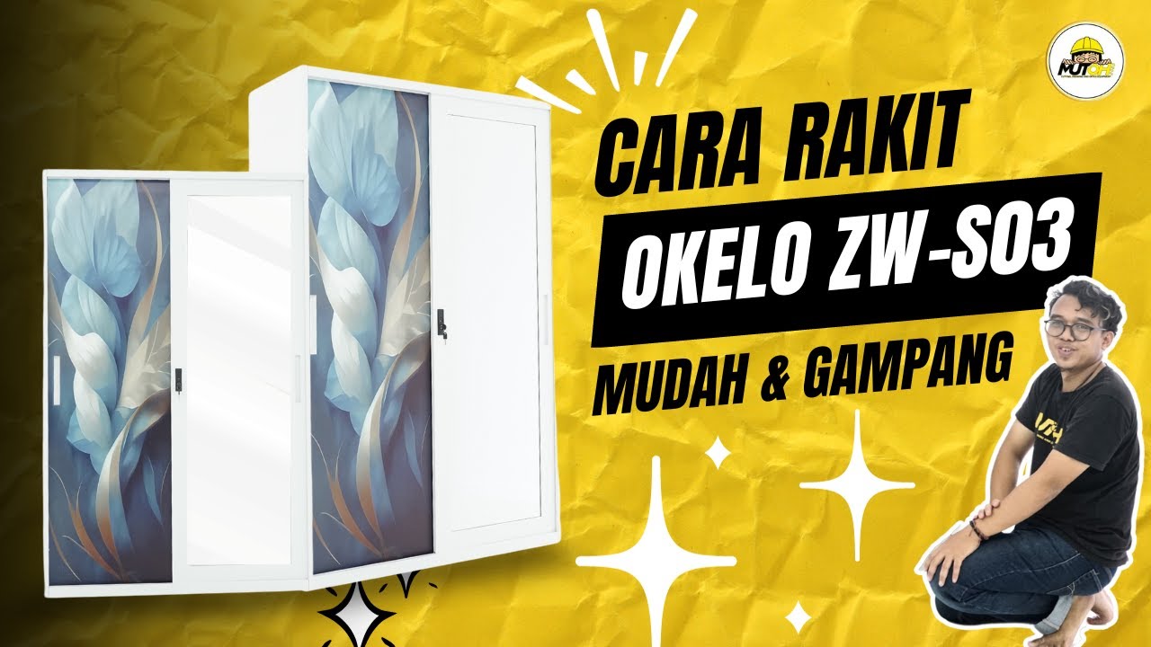 Perakitan Lemari Pakaian Okelo ZW-S03