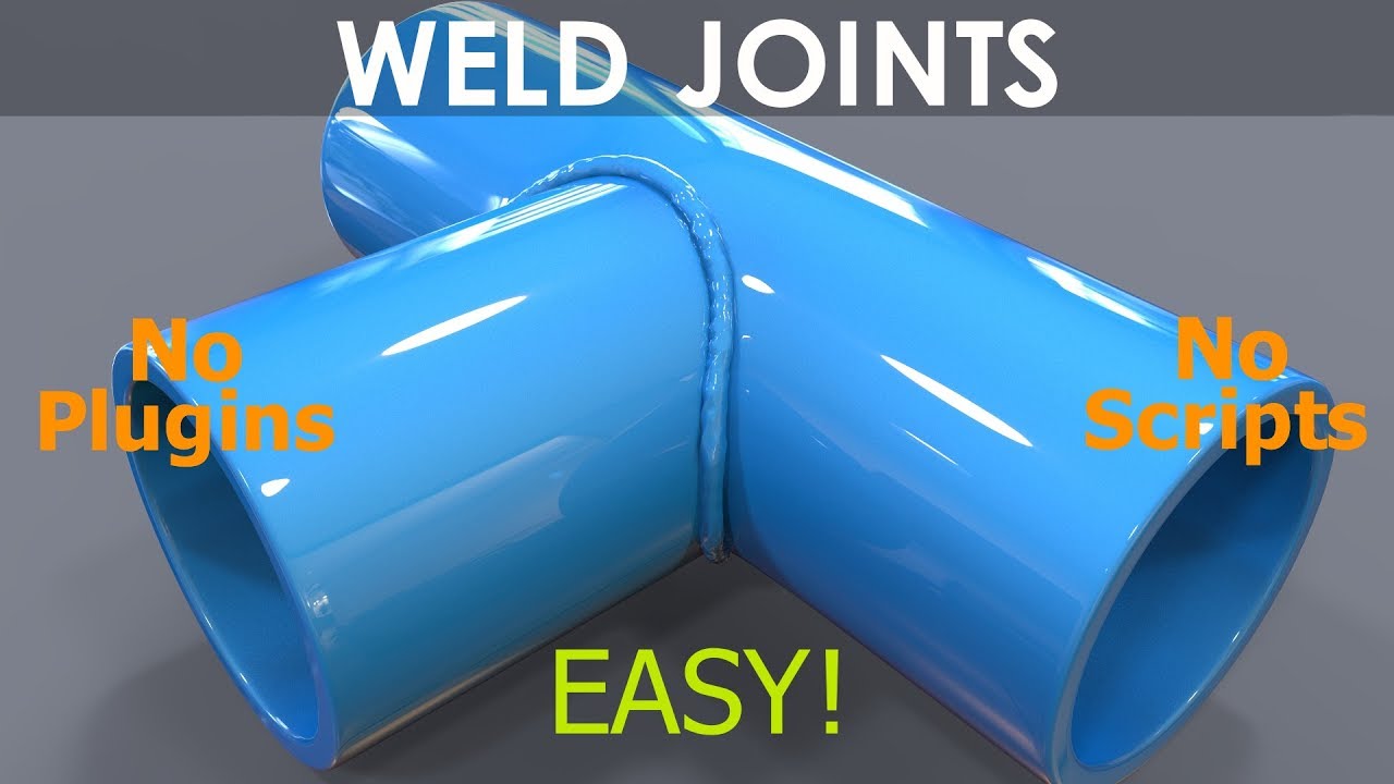 How to make Weld Joints - 3ds max tutorial