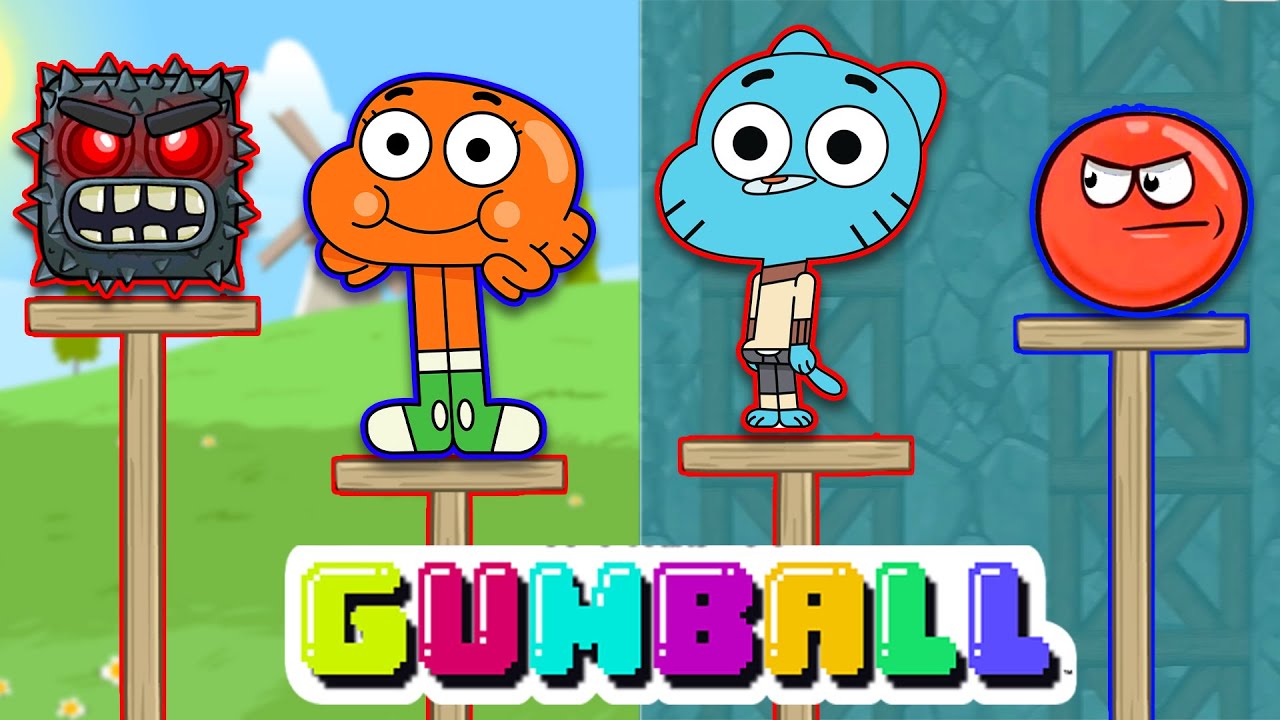 All Levels All Boss Red Ball 4 vs Gumball Friends