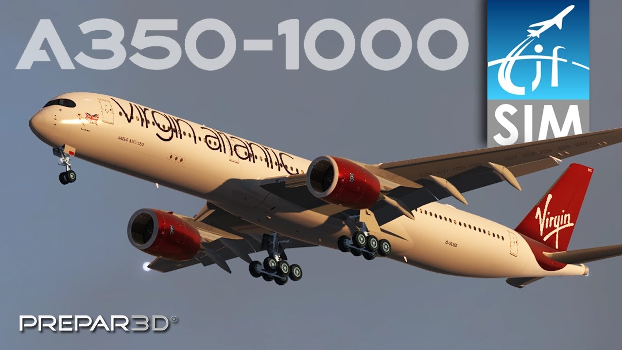 Prepar3D v4.5 | Virgin Atlantic Airbus A350 | Landing in New York | Flight Factor model