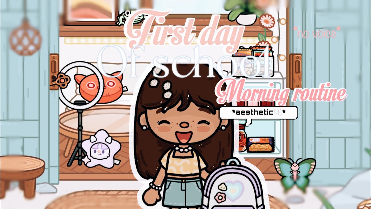 First day of school!🐆🐚🎀 *Aesthetic *