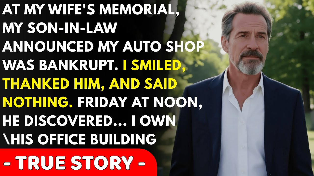 At My Wife's Memorial, My Son-in-Law Said 'Your Auto Shop Is Failing, I'm Taking Over' — So I...