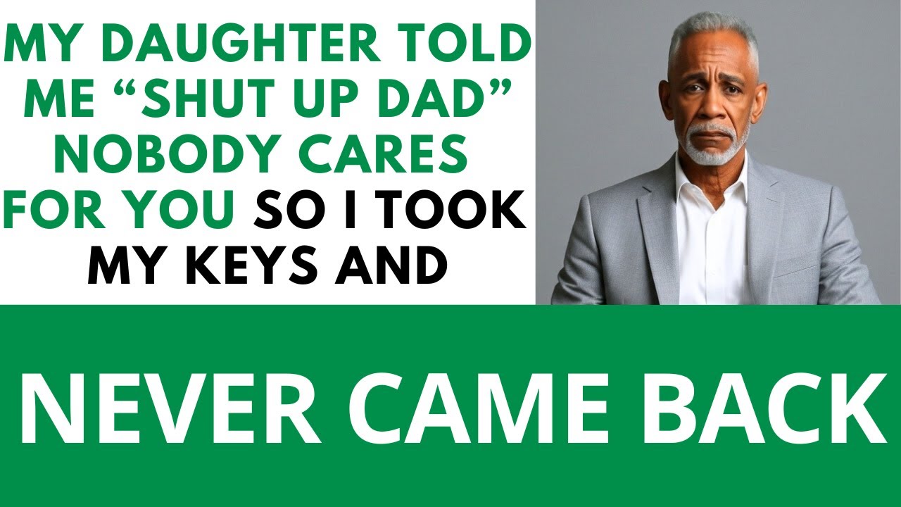 My DAUGHTER Said “Shut Up DAD ” At The Dinner Table. So I Stood Up, Took Keys — And Never Came Back