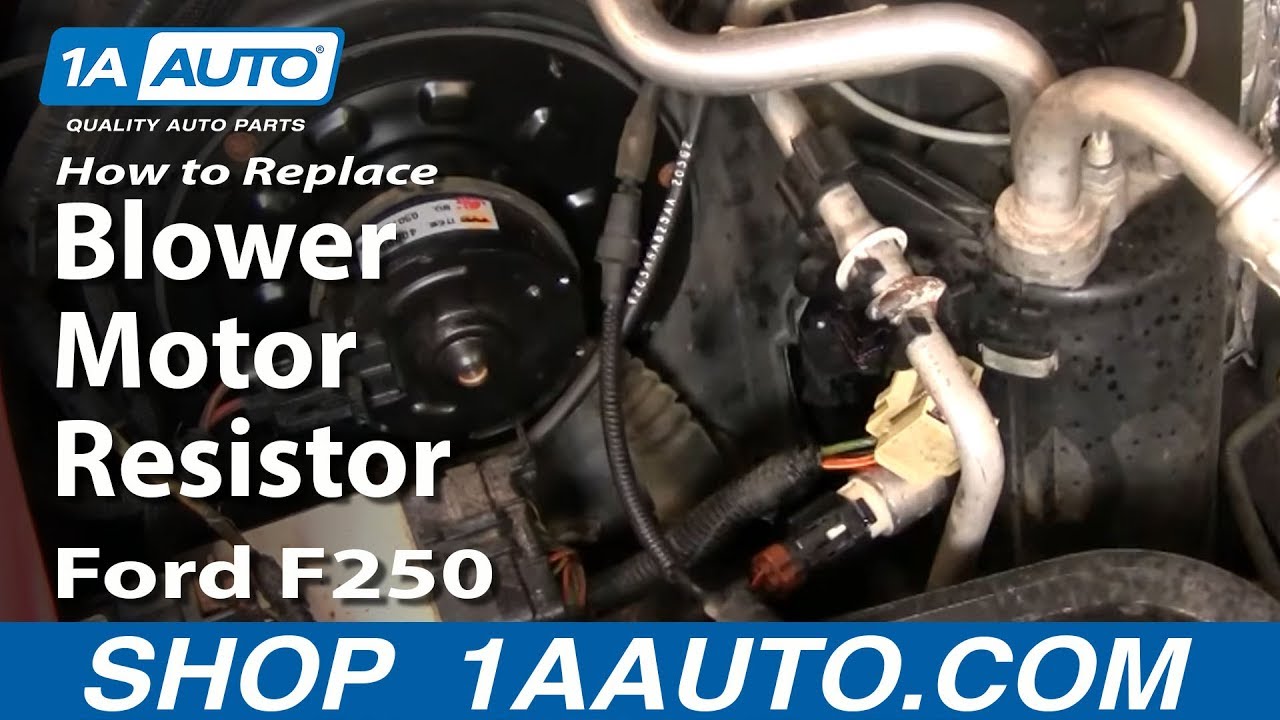How to Replace Blower Motor Resistor 99-07 Ford F250 Super Duty Truck