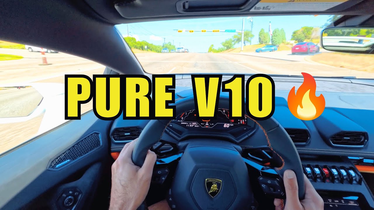 2024 Lamborghini Huracan Tecnica POV Drive | PURE V10 Exhaust Sound