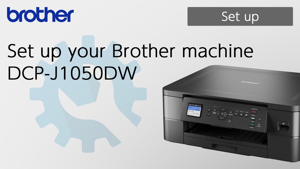 Set up your Brother machine DCP-J1050DW [Brother Global Support]