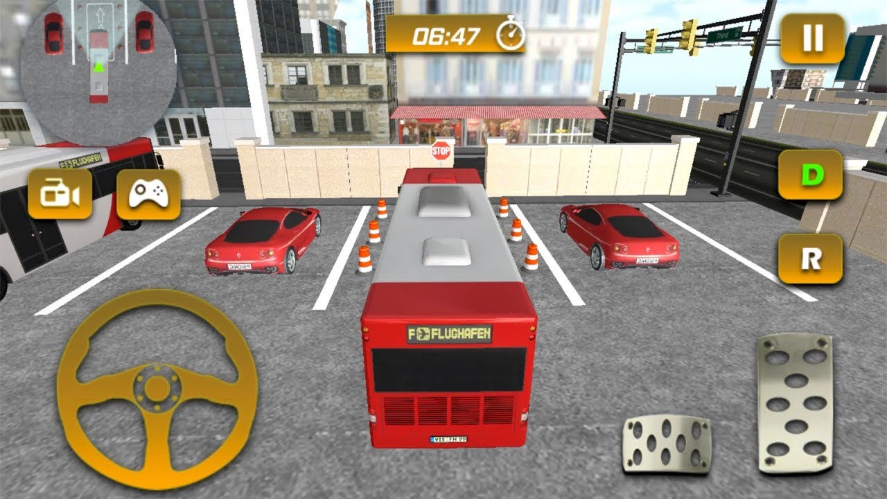 City Bus Parking Driving Simulator 2017 (by MobilMinds Apps) Android Gameplay [HD]