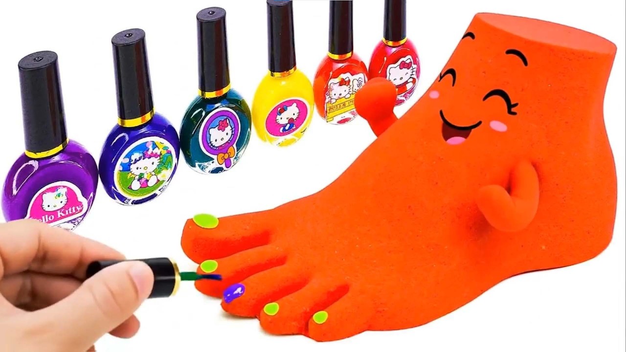 🦶✨ Video Memuaskan | Kaki Raksasa dari Pasir Kinetik | Cutting ASMR | Yo Yo Colors