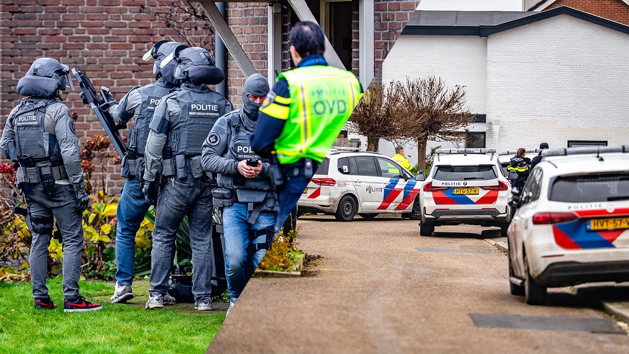 AT haalt verwarde man uit woningen met gebruik van Taser in Boekel