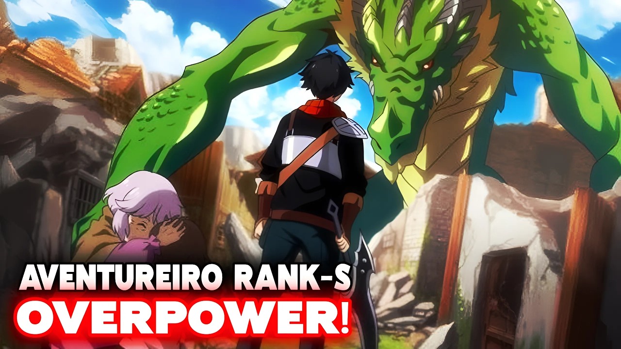 💥TOP 10 MELHORES Animes FANTASIA Onde o Protagonista é Um RANK-SS OVERPOWER!