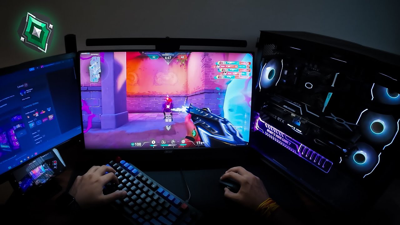 POV : you're playing MVP Reyna on my 165hz gaming setup | RTX 3080 |🌿. ⋆⸜ 🍵✮˚