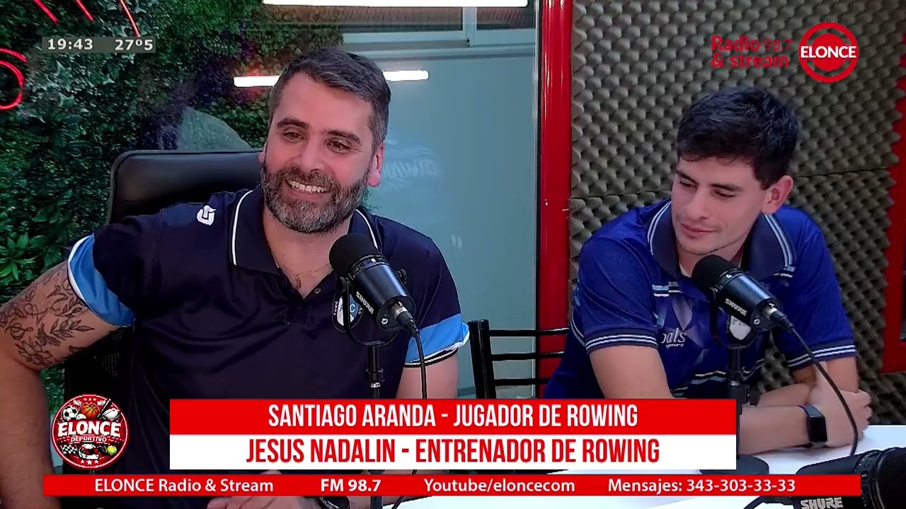 EL ONCE DEPORTIVO - SANTIAGO ARANDA - JUGADOR DE ROWINGJESUS NADALIN - ENTRENADOR DE ROWING