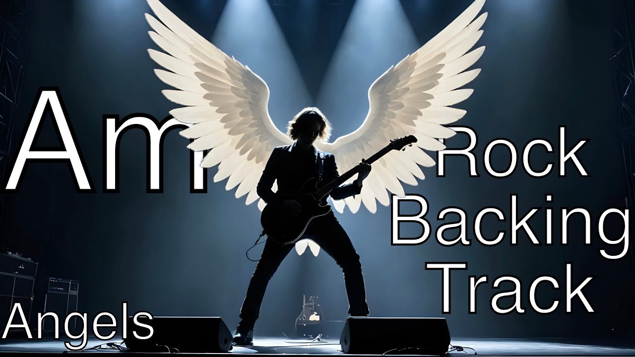 Angels | Hard Rock Backing Track (Am) - 120 BPM | Chord Motion