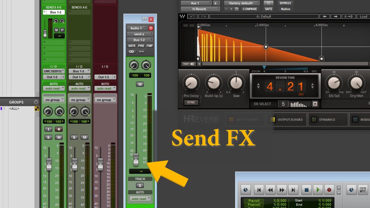 Pro tools / Dicas R&aacute;pidas- Direcionando um canal de &aacute;udio para um auxiliar com efeitos no pro tools