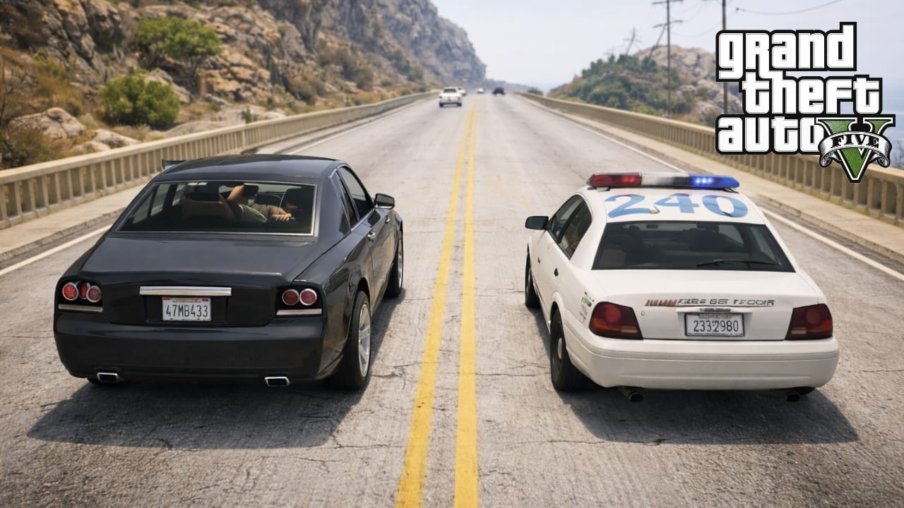 Epic Police Chase in GTA V | High Speed Car Driving Escape 🚔🔥