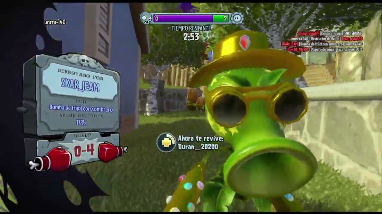 Plants vs Zombies GW Jardines y Cementerios, Biólogo Marino, Curación, Revivir, 05 Derrotados