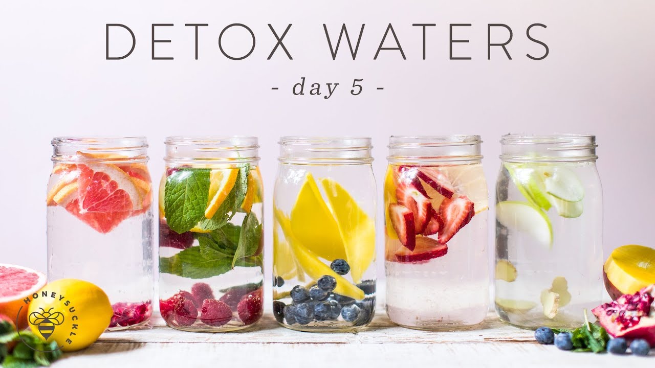 5 DETOX WATERS for Weight Loss, Beauty, & Health 🐝 DAY 5 | HONEYSUCKLE