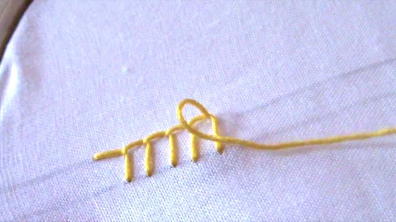 Hand embroidery :Blanket & Button hole stitch