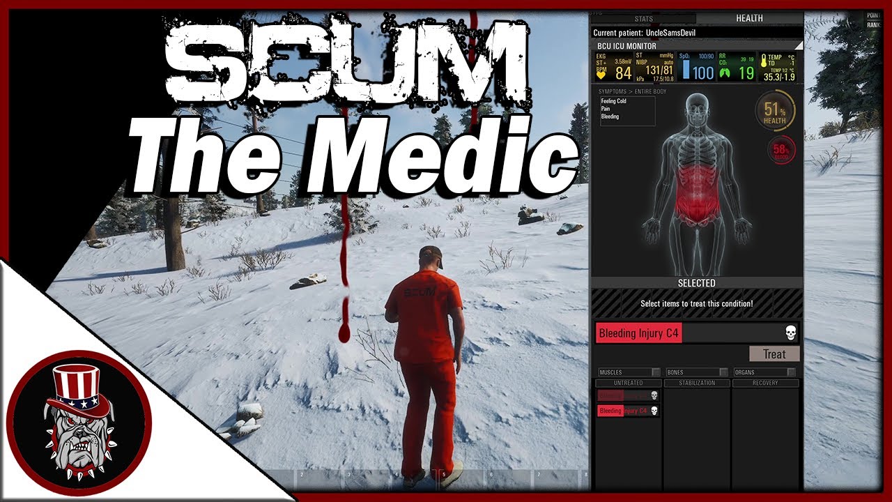 SCUM Patch 0.6 - How the Medical System Works - Hardcore Server