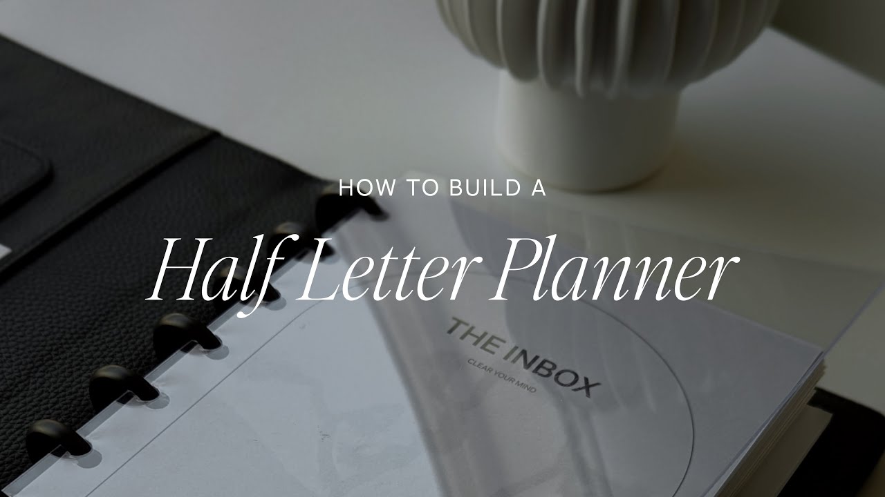 How to Build a HALF LETTER PLANNER | DISCBOUND PLANNER SET UP