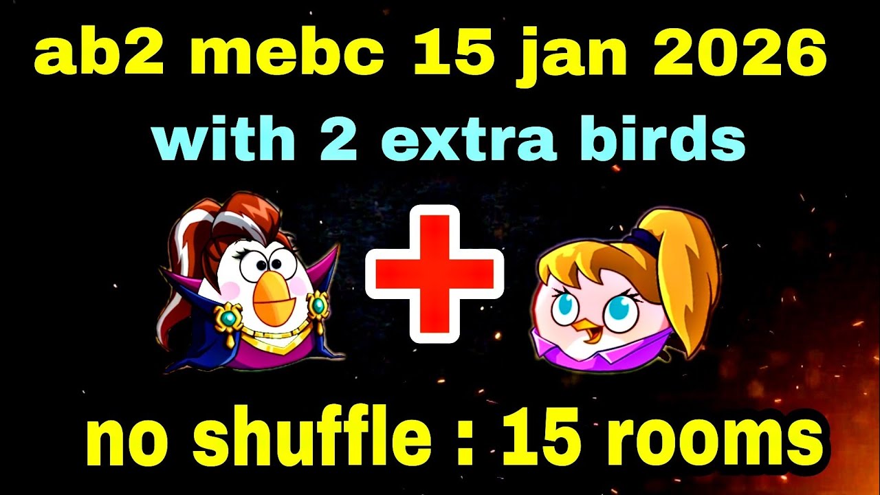 Angry birds 2 mighty eagle bootcamp Mebc 15 jan 2026 with 2 extra bird Matilda+stella#ab2 mebc today