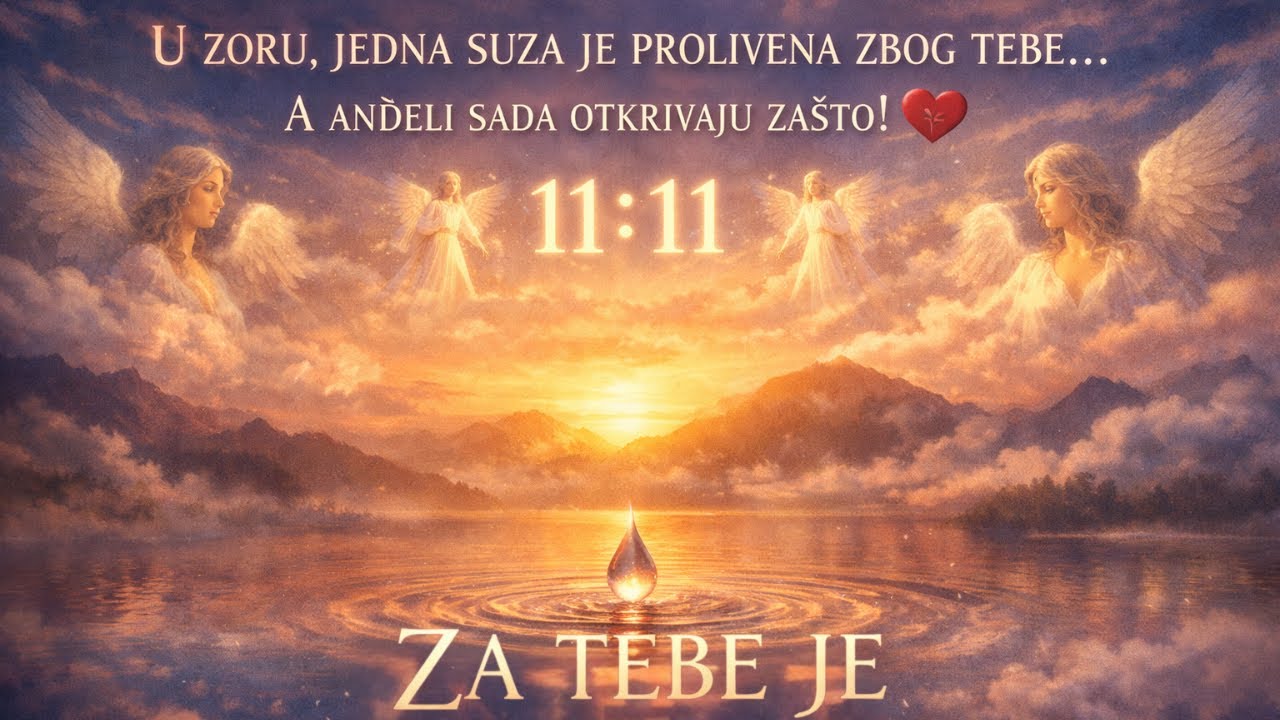 🕊️U ZORU, JEDNA SUZA JE PROLIVENA ZBOG TEBE... A ANĐELI SADA OTKRIVAJU ZAŠTO!💔