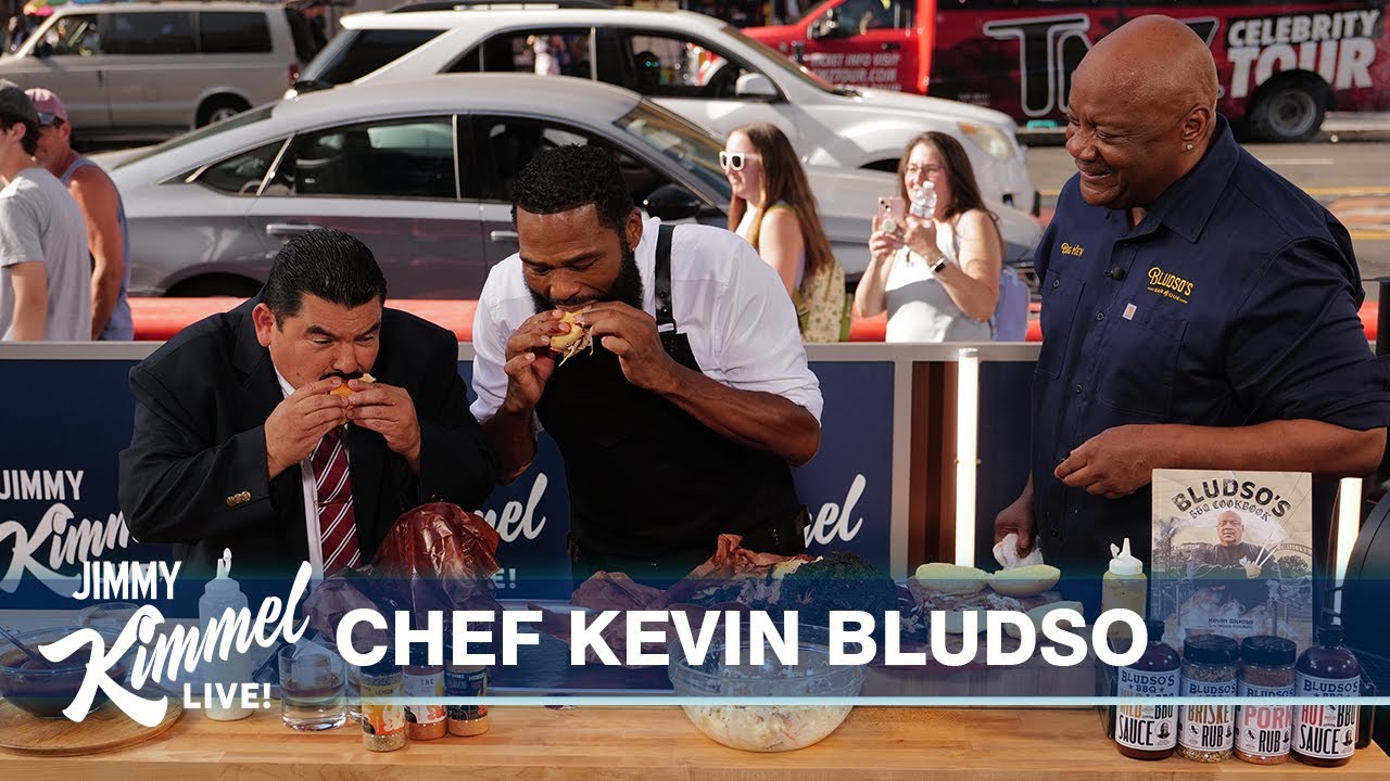 Chef Kevin Bludso Makes BBQ with Anthony Anderson & Guillermo