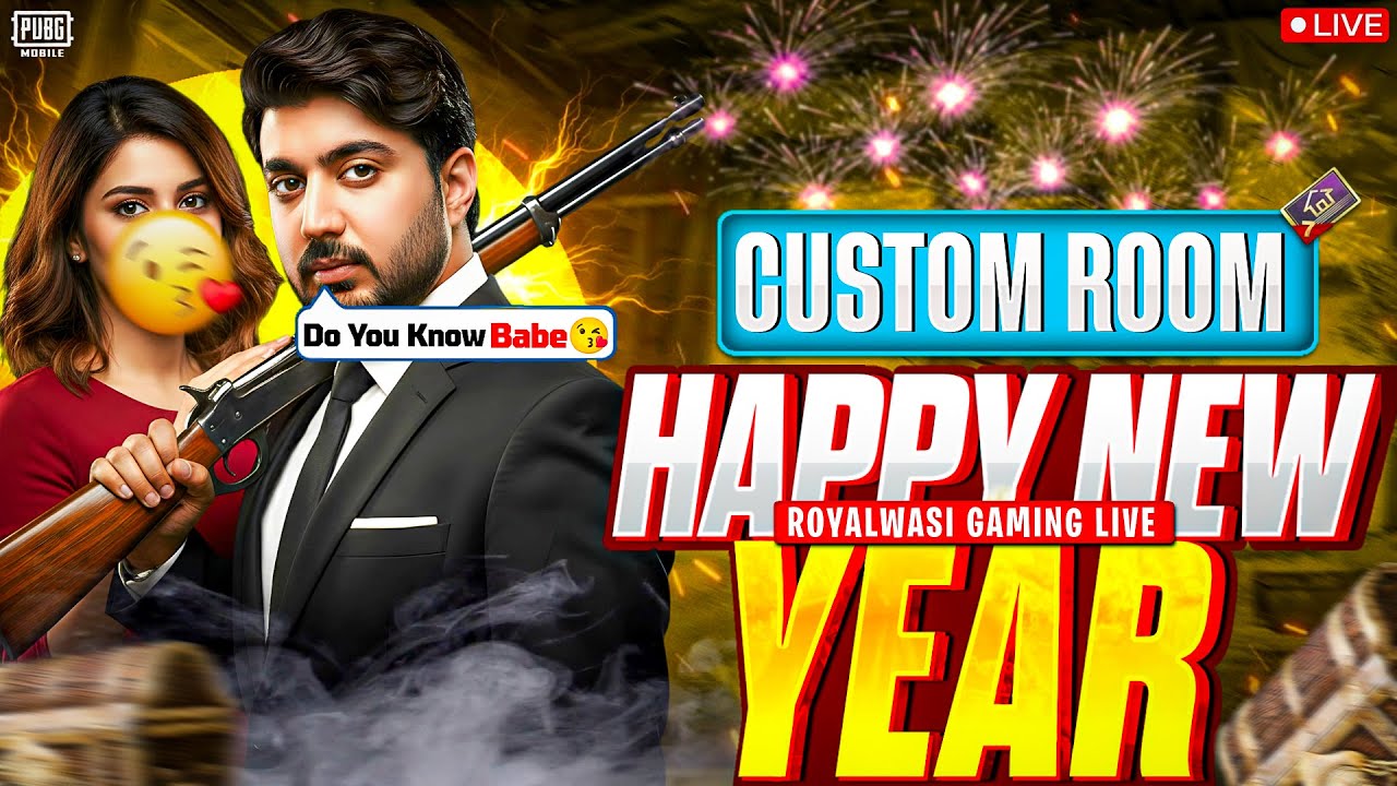 PUBG MOBILE UNLIMTIED CUSTOM ROOMS LIVE STREAM - ROYALWASI GAMING