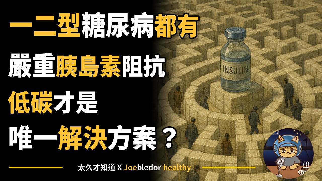 一二型糖尿病都有嚴重胰島素阻抗，低碳才是唯一解決方案？