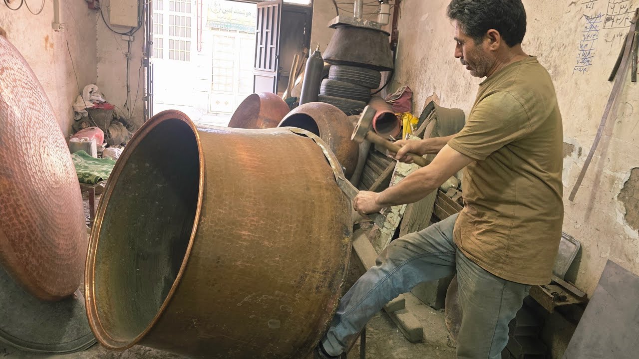 Watch how this copper pot is restored!