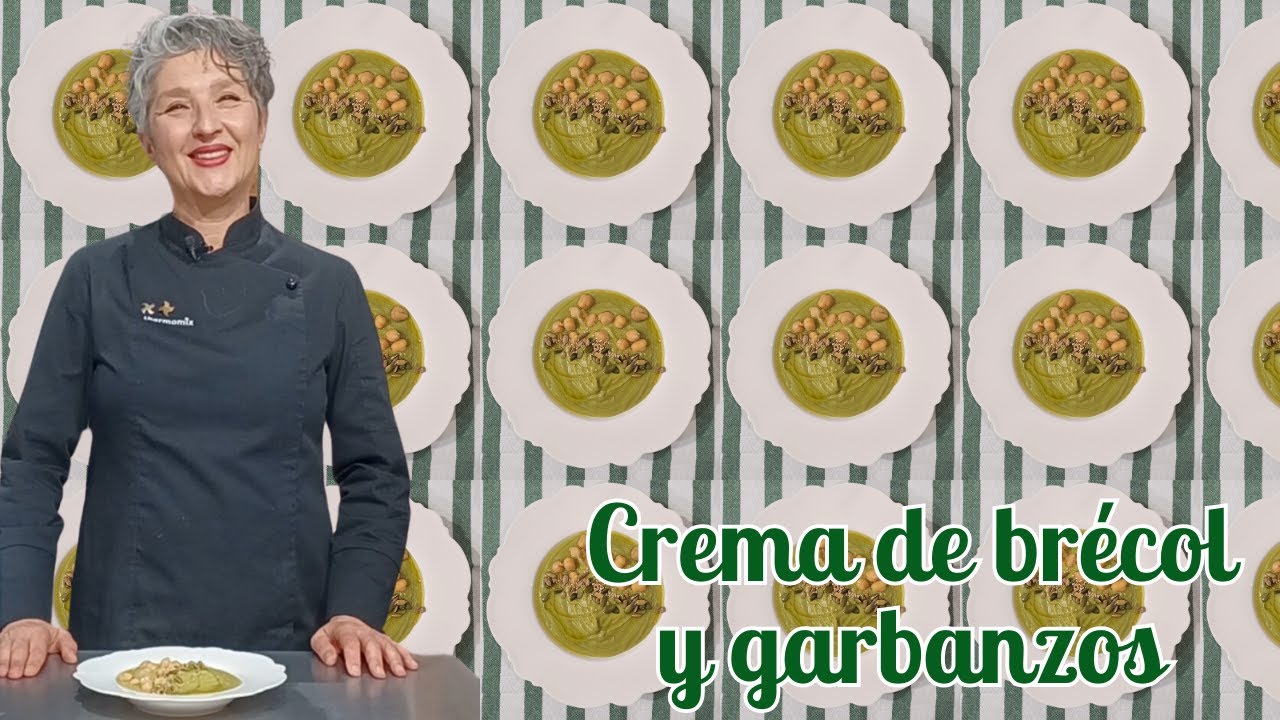 💥 CREMA DE BRÉCOL Y GARBANZOS 💚 con Thermomix® #tm6
