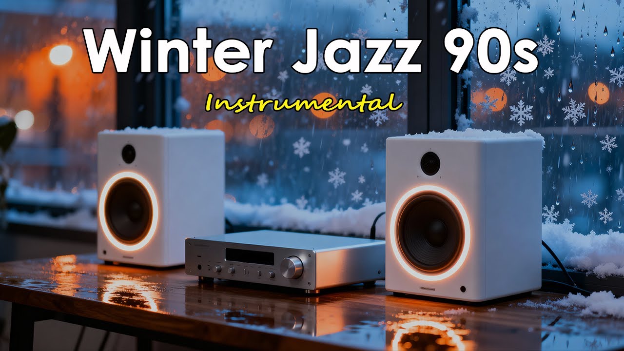 90s Smooth Jazz Winter - Chill Mix for Work, Study & Relaxation.