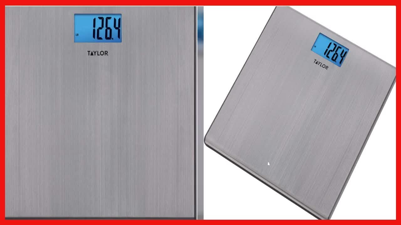 Taylor Precision Stainless Steel Electronic Scale: Accurate, Stylish, and Built to Last